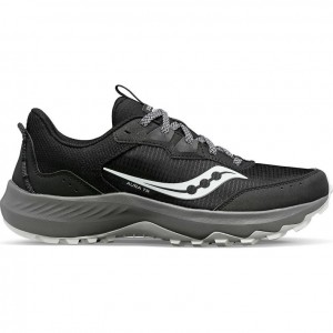 Saucony Aura TR Men's Wide Running Shoes Black | CANADA JRSNXZH