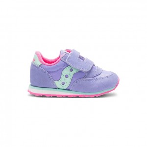 Saucony Baby Jazz Hook & Loop Little Kids' Sneakers Purple | CANADA RUAMCGK