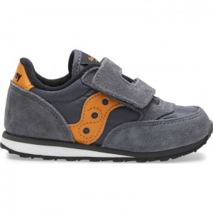 Saucony Baby Jazz Hook & Loop Little Kids' Sneakers Grey | CANADA LDXRCFB