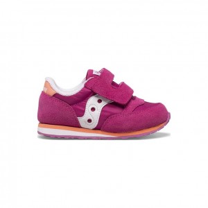 Saucony Baby Jazz Hook & Loop Little Kids' Sneakers Fuchsia | CANADA XTZJLUM