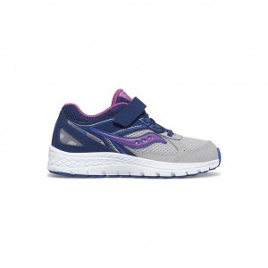 Saucony Cohesion 14 A/C Big Kids' Sneakers Navy / Grey | CANADA GRTOMDU