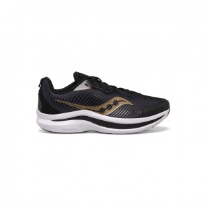 Saucony Endorphin KDZ Big Kids' Sneakers Black / Gold | CANADA WBFQSXZ