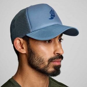 Saucony Foamie Men's Trucker Hats Blue | CANADA UYDMZLV