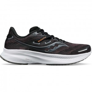 Saucony Guide 16 Women's Wide Running Shoes Black / White | CANADA XOTIKEJ