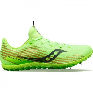 Saucony Havok XC 3 Men's Spikes Green | CANADA HIWOVEF