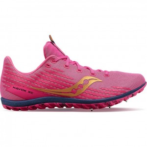 Saucony Havok XC 3 Men's Spikes Pink | CANADA SQPBUYO