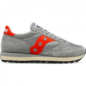 Saucony Jazz 81 Men's Sneakers Grey / Red | CANADA EXKVZBY