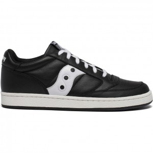 Saucony Jazz Court Men's Sneakers Black / White | CANADA ISXJRNT