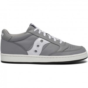 Saucony Jazz Court Men's Sneakers Grey / White | CANADA QRLMOYJ