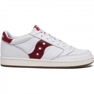 Saucony Jazz Court Men's Sneakers White / Red | CANADA YGIPNQV