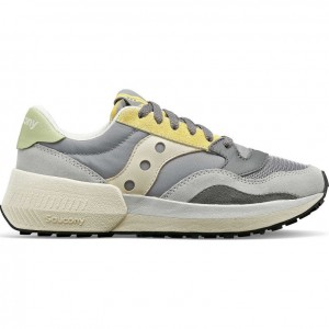 Saucony Jazz NXT Women's Sneakers Grey / Yellow | CANADA JXHBUGO