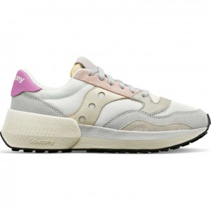 Saucony Jazz NXT Women's Sneakers White / Grey / Rose | CANADA KNYOHTD