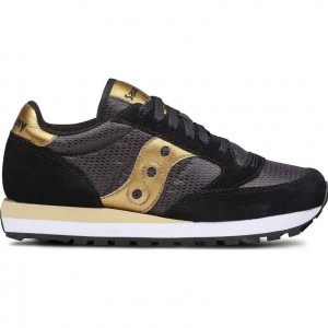 Saucony Jazz Original Women's Sneakers Black / Gold | CANADA GDEFROM