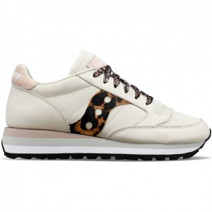 Saucony Jazz Triple Women's Sneakers White / Leopard | CANADA ZPJXEDH