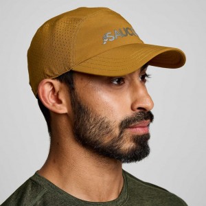 Saucony Outpace Men's Hat Brown | CANADA KZWRIXA