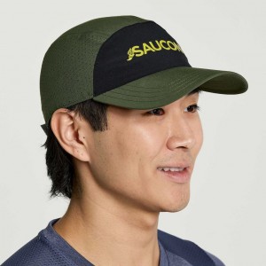 Saucony Outpace Men's Hat Dark Green | CANADA XYZGUMJ