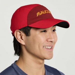 Saucony Outpace Men's Hat Red | CANADA NQHSKXG