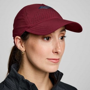 Saucony Outpace Petite Women's Hat Burgundy | CANADA MGYXLCA