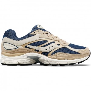 Saucony ProGrid Omni 9 Premium Men's Sneakers Beige / Blue | CANADA OSFQGVE