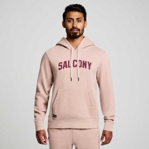 Saucony Recovery Men's Hoodie Pink | CANADA DUFAOHJ