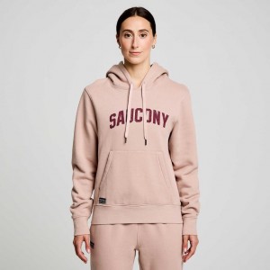 Saucony Recovery Women's Hoodie Pink | CANADA NMPCSXW