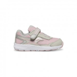 Saucony Ride 10 Jr. Little Kids' Sneakers Pink / Grey | CANADA ZQFLHEK