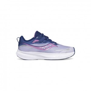 Saucony Ride 15 Big Kids' Sneakers Purple / Indigo | CANADA WPJUTBN