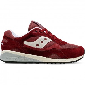 Saucony Shadow 6000 Men's Sneakers Burgundy | CANADA XHMORPG