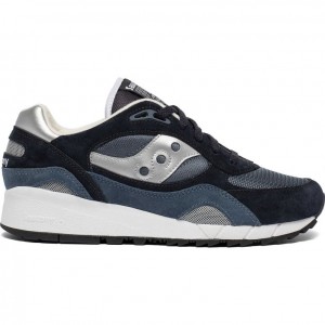 Saucony Shadow 6000 Men's Sneakers Navy / Silver | CANADA IMQHAKB