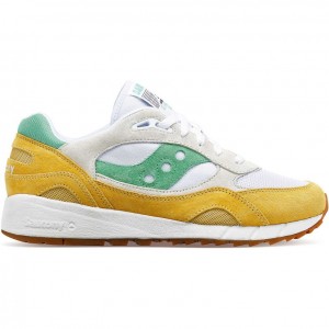 Saucony Shadow 6000 Men's Sneakers White / Yellow / Green | CANADA OHDSKQU