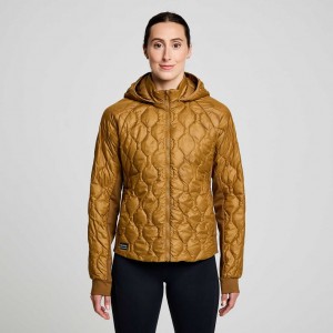 Saucony Solstice Oysterpuff Women's Jacket Brown | CANADA BSGVWRU