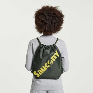 Saucony String Women's Bag Dark Green | CANADA RQOYPFU