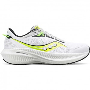 Saucony Triumph 21 Men's Running Shoes White | CANADA PBMUSQF