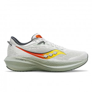 Saucony Triumph 21 Men's Running Shoes White | CANADA RZJDNOB