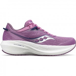 Saucony Triumph 21 Women's Running Shoes Purple | CANADA XEWZHTA