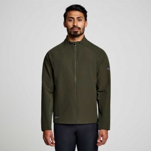 Saucony Triumph Men's Jacket Olive | CANADA ACHUXIT