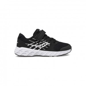 Saucony Wind 2.0 A/C Big Kids' Sneakers Black | CANADA IYKJATD