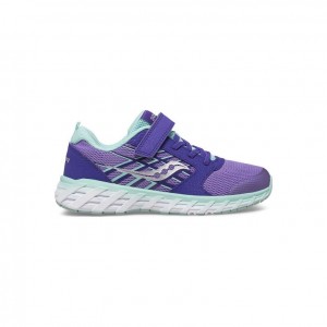 Saucony Wind 2.0 A/C Big Kids' Sneakers Purple | CANADA QTYXVAU