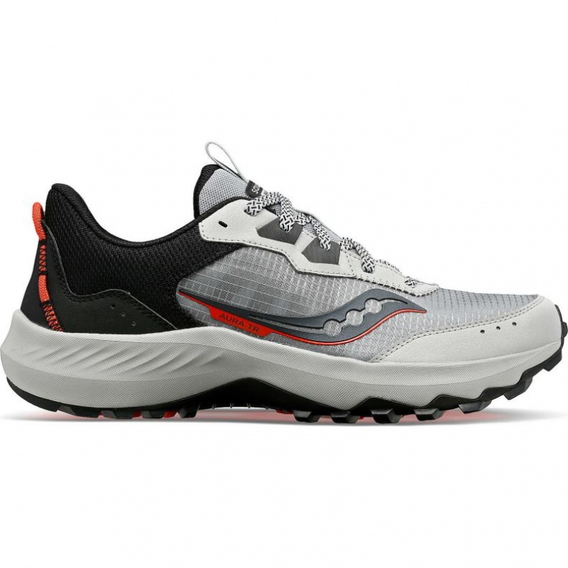 Saucony Aura TR Men\'s Trail Running Shoes Grey | CANADA ISMQLER