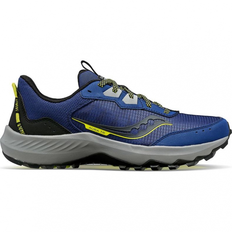 Saucony Aura TR Men\'s Wide Running Shoes Indigo | CANADA AYEXBNG