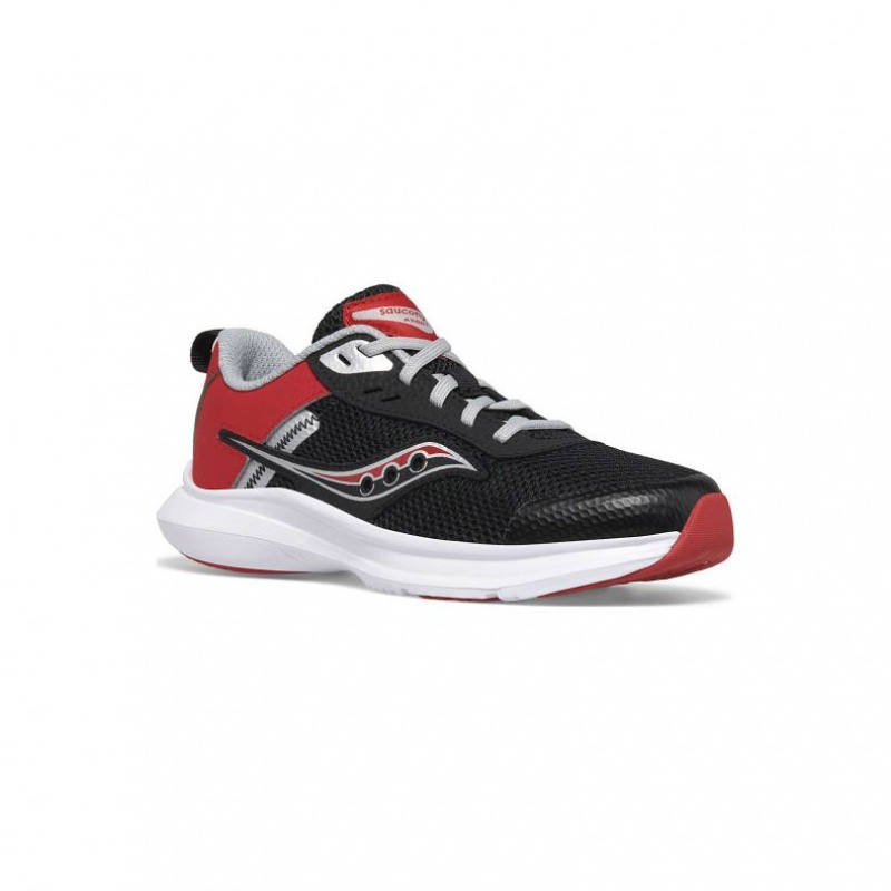 Saucony Axon 3 Big Kids' Sneakers Black / Red | CANADA UCGEQJY