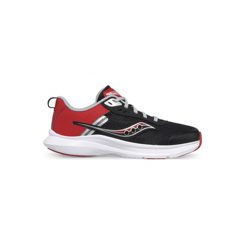 Saucony Axon 3 Big Kids\' Sneakers Black / Red | CANADA UCGEQJY