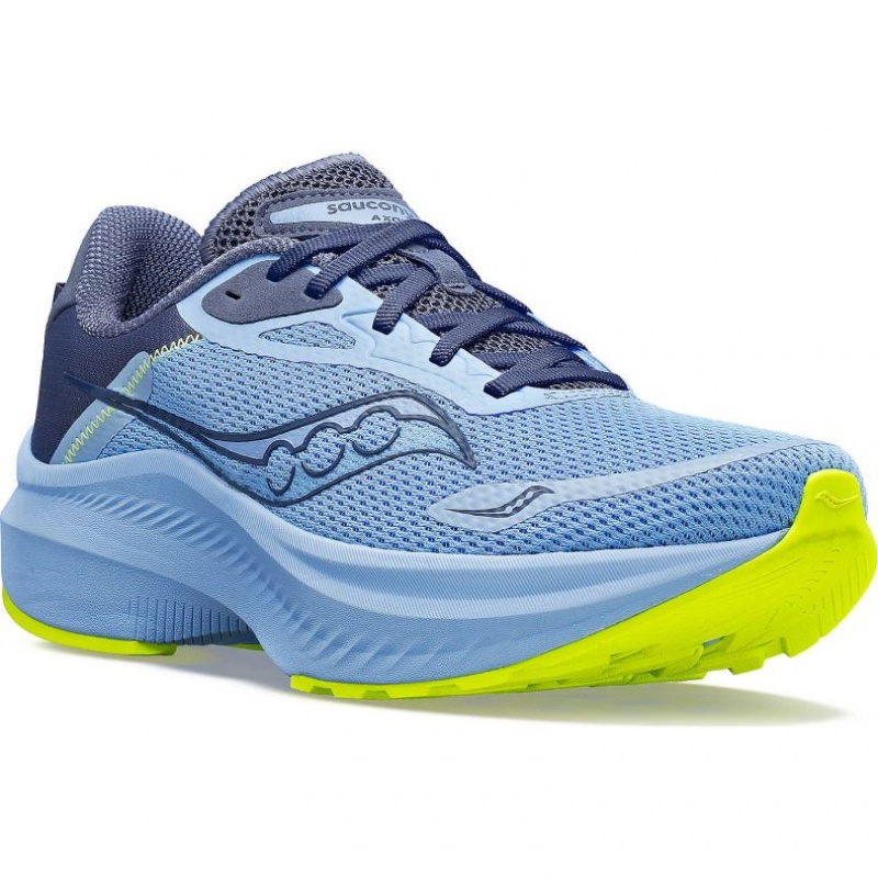 Saucony Axon 3 Women's Running Shoes Blue | CANADA ILUFZCK