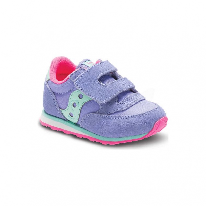 Saucony Baby Jazz Hook & Loop Little Kids' Sneakers Purple | CANADA RUAMCGK