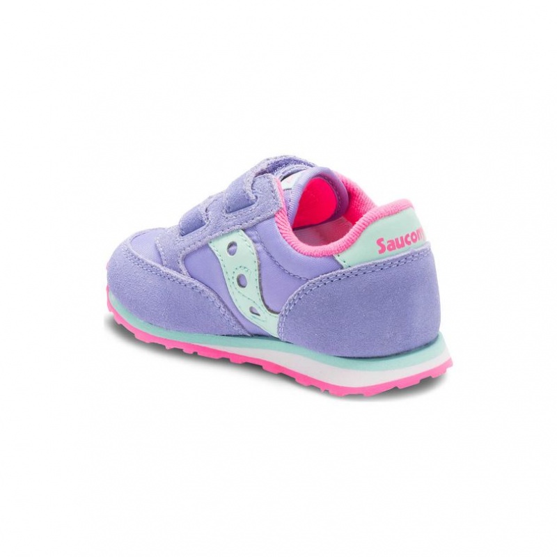 Saucony Baby Jazz Hook & Loop Little Kids' Sneakers Purple | CANADA RUAMCGK