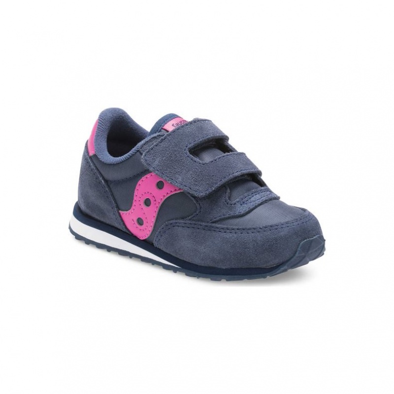 Saucony Baby Jazz Hook & Loop Little Kids' Sneakers Navy | CANADA MSHKPUA