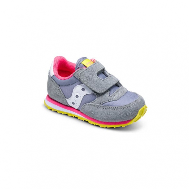 Saucony Baby Jazz Hook & Loop Little Kids' Sneakers Grey | CANADA MJWNPOY