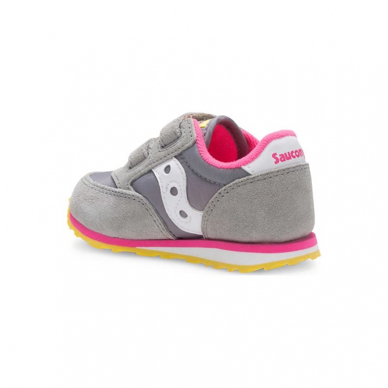 Saucony Baby Jazz Hook & Loop Little Kids' Sneakers Grey | CANADA MJWNPOY