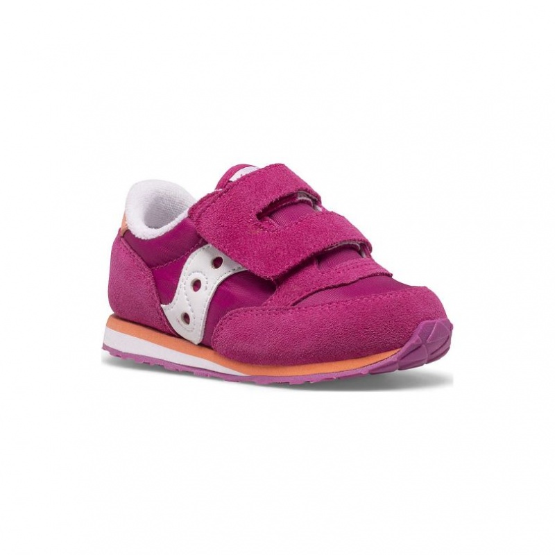 Saucony Baby Jazz Hook & Loop Little Kids' Sneakers Fuchsia | CANADA XTZJLUM