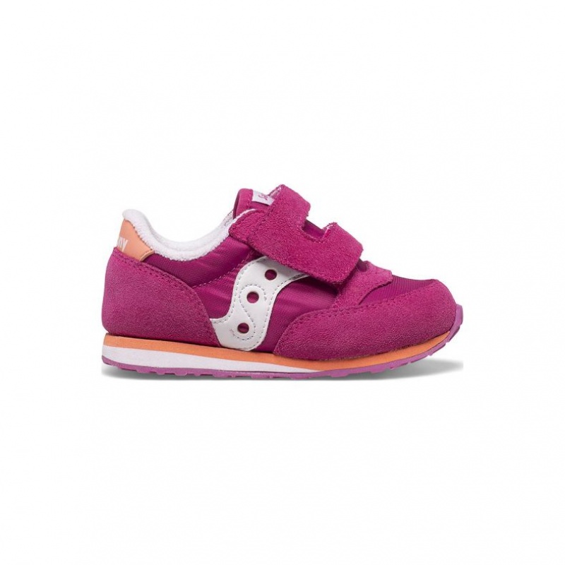 Saucony Baby Jazz Hook & Loop Little Kids\' Sneakers Fuchsia | CANADA XTZJLUM